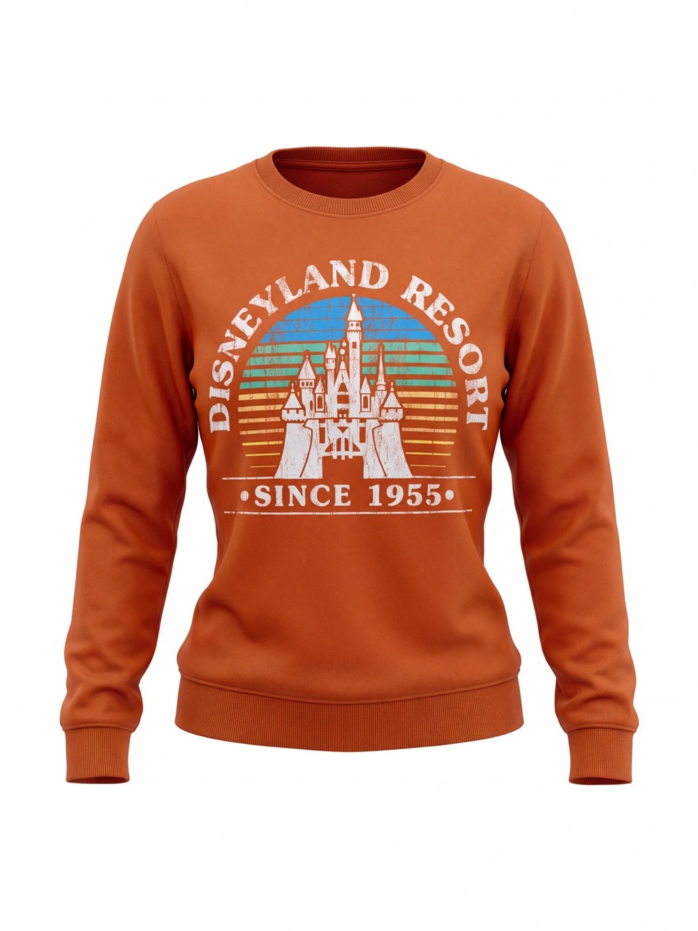 Disney Parks Disneyland Resort Retro Castle Crewneck Sweatshirt Fall Autumn